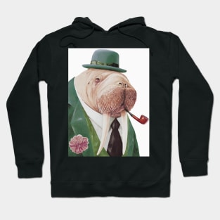 Walrus Green Hoodie